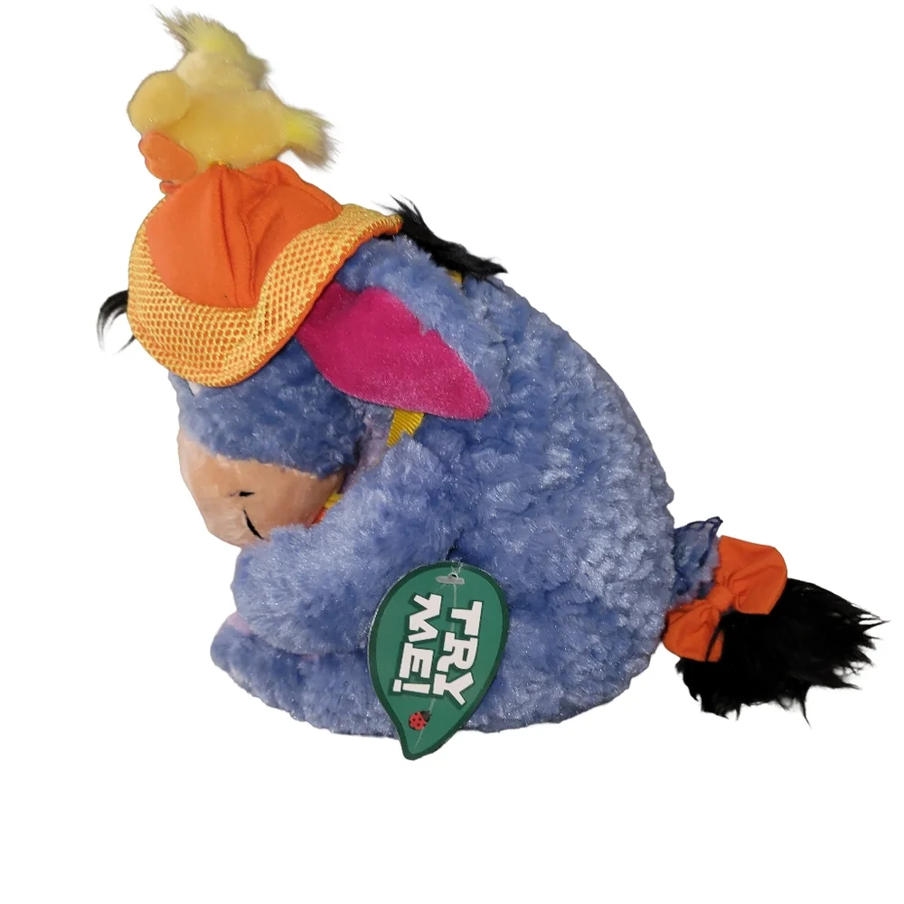 Vintage Disney Store Exclusive Nature Walk Eeyore Plush With Hat and Little Bird
